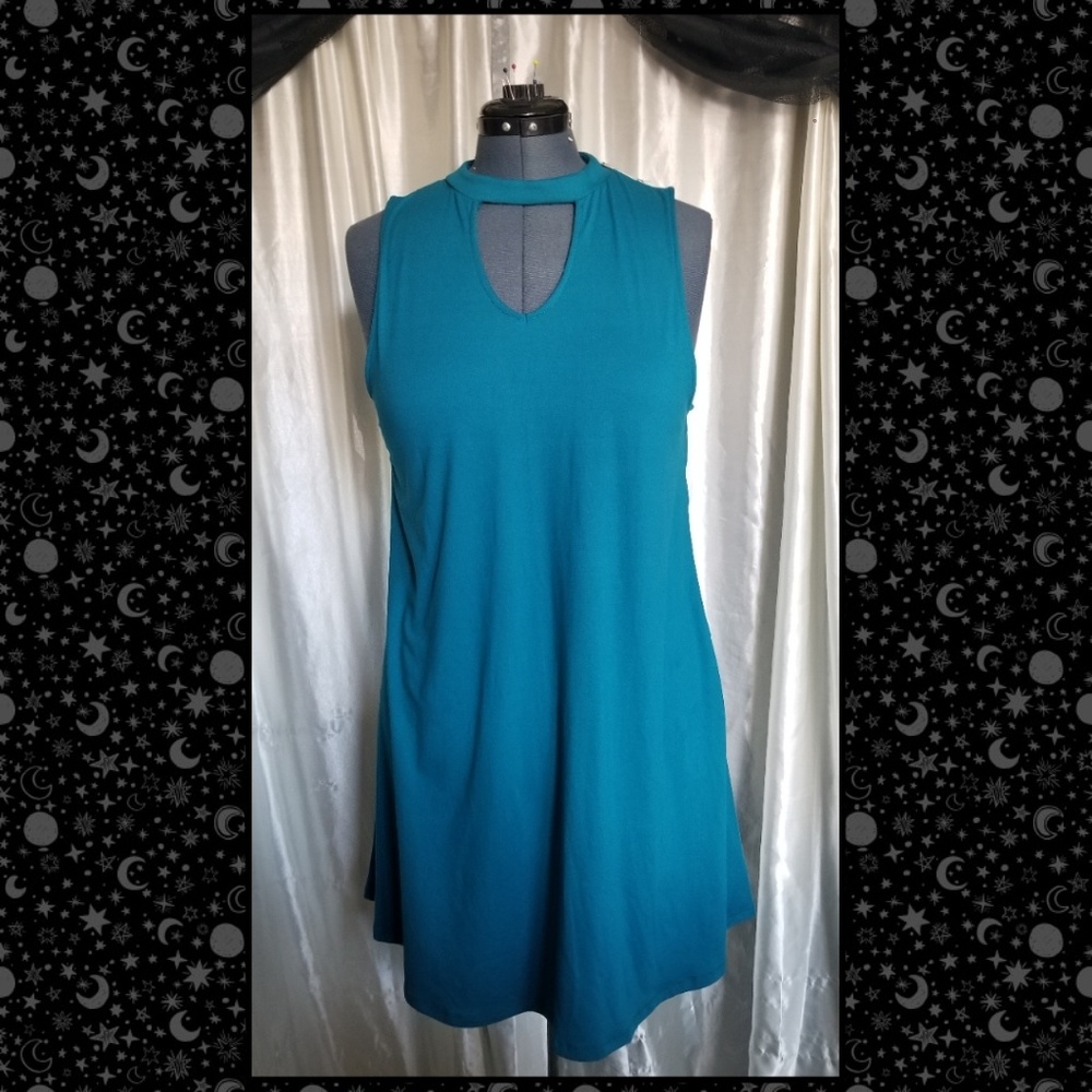 Teal Tunic Style Dress